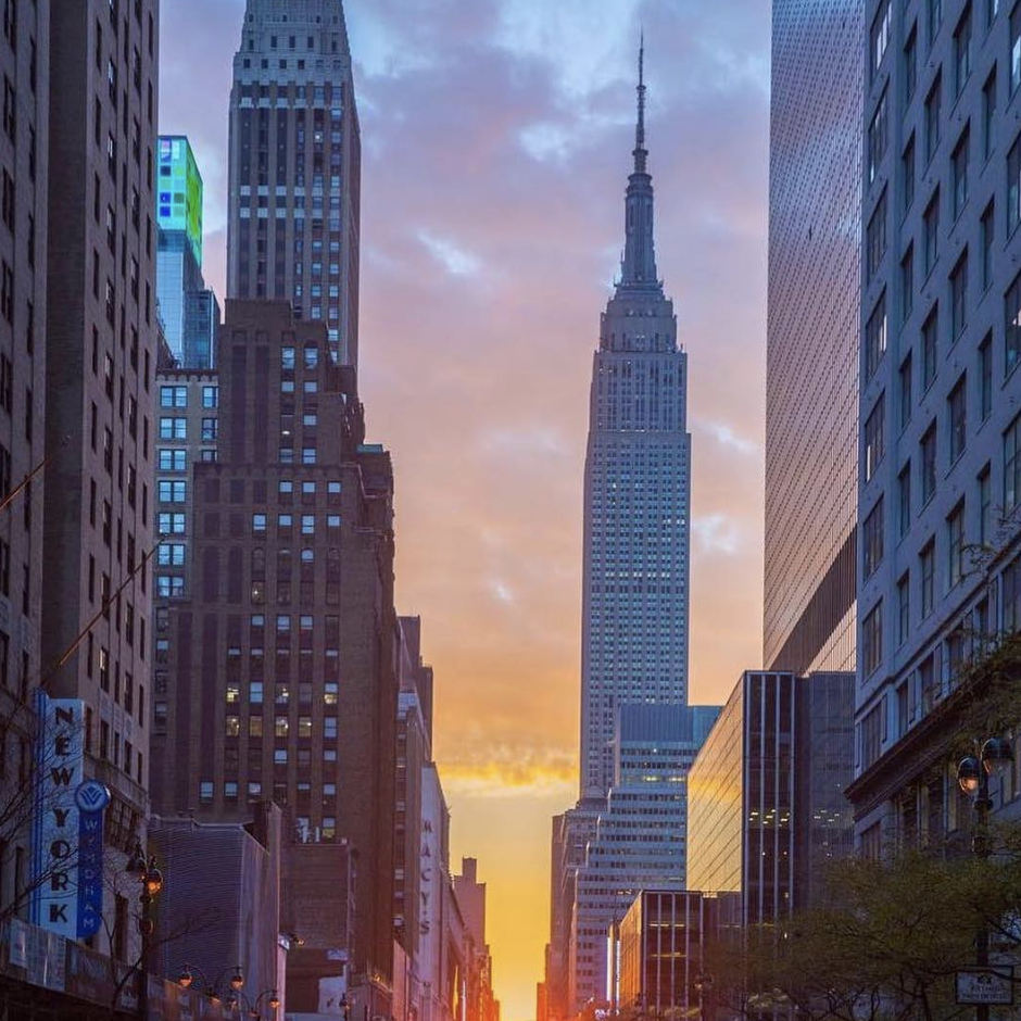 empire state building sunset 