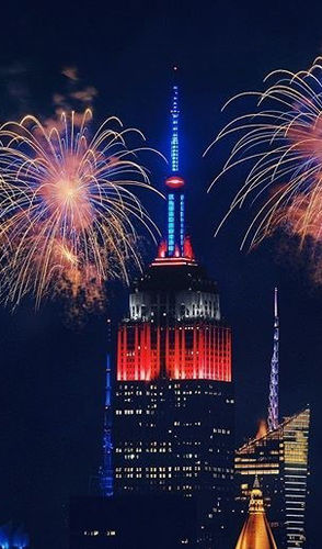 Empire State Building 4th of July Fireworks